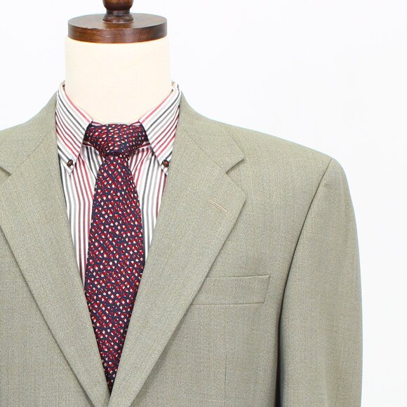 Andrew Davis 42R 35x29 Beige Solid 2-Button Suit R756 - Picture 7 of 15